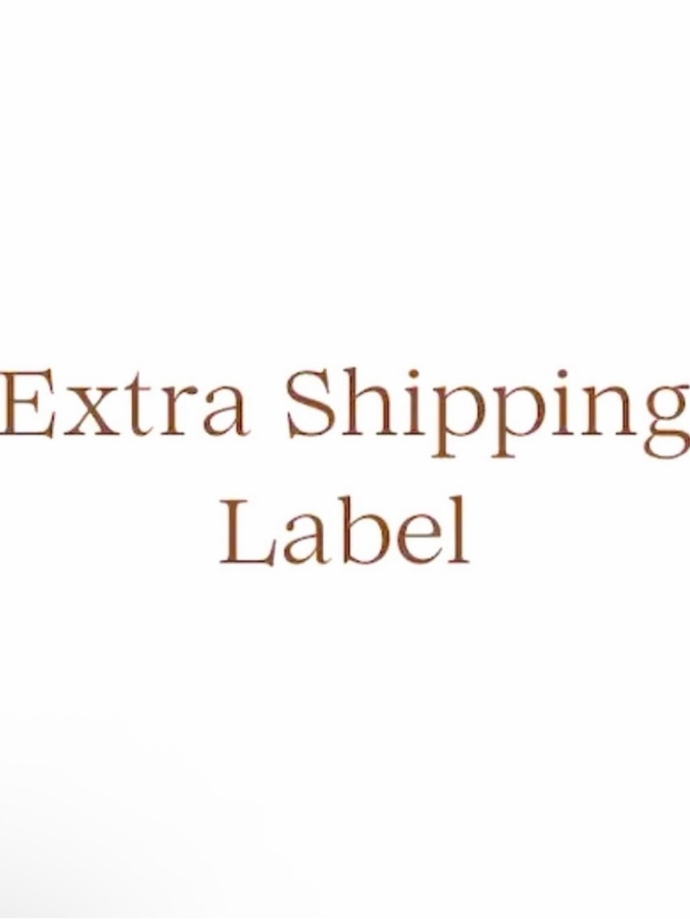 Extra Shipping Label for bundles over 5lbs